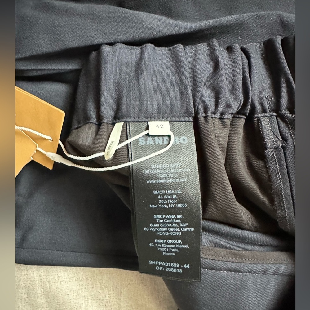 SANDRO MENS PANTS MARINE COLOR BRAND NEW